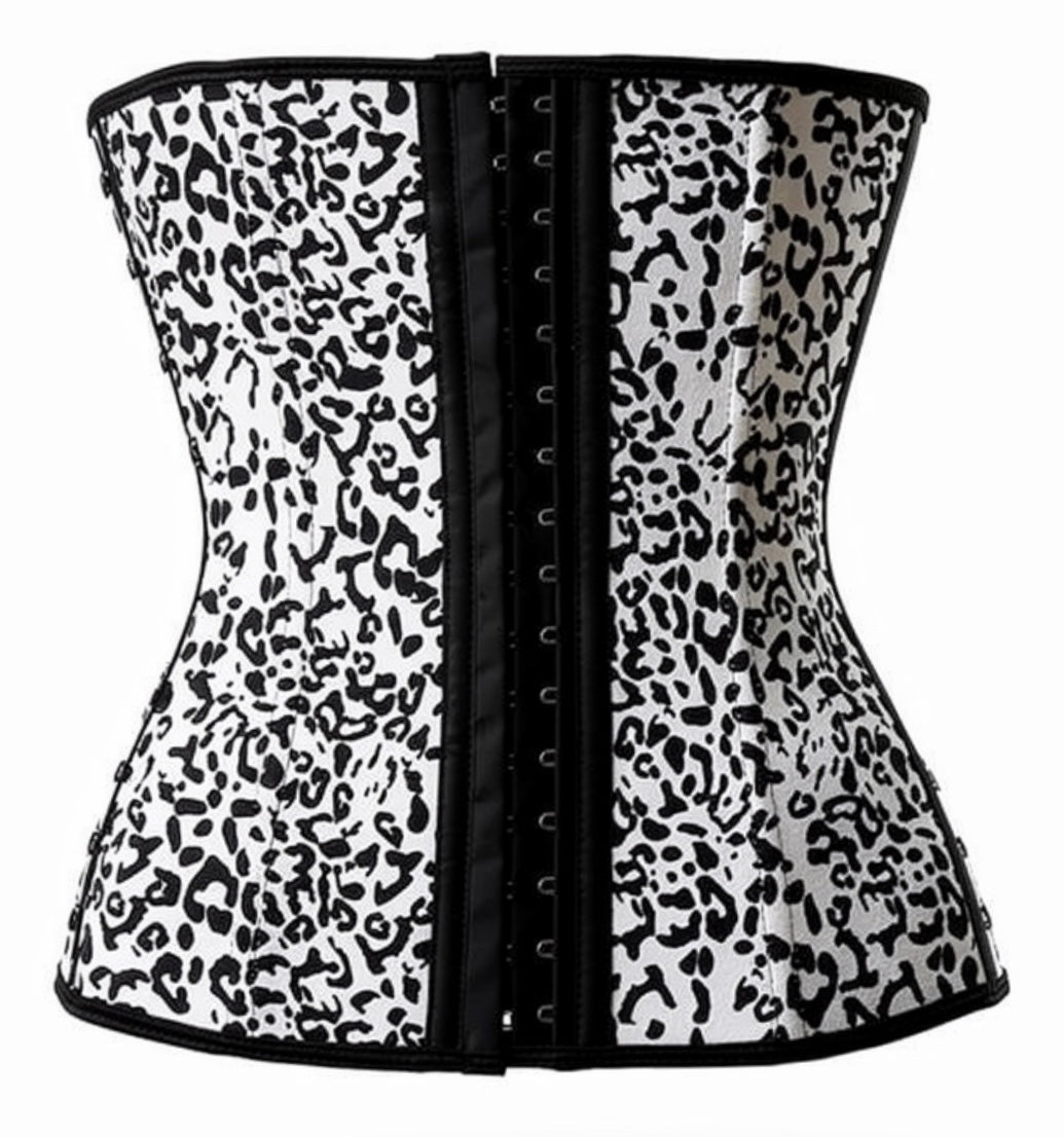 Luxe All - Day Waist Trainer White Leopard - Divine Beauty & Fitness
