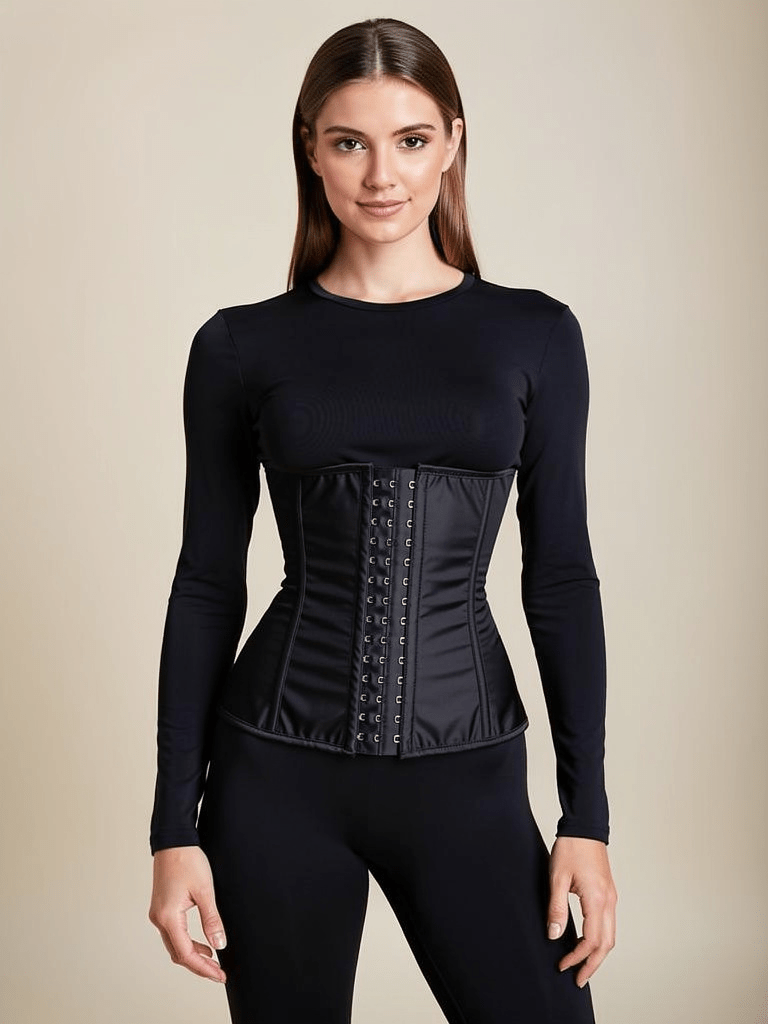 Luxe Sport Latex Waist Trainer Classic Black - Divine Beauty & Fitness