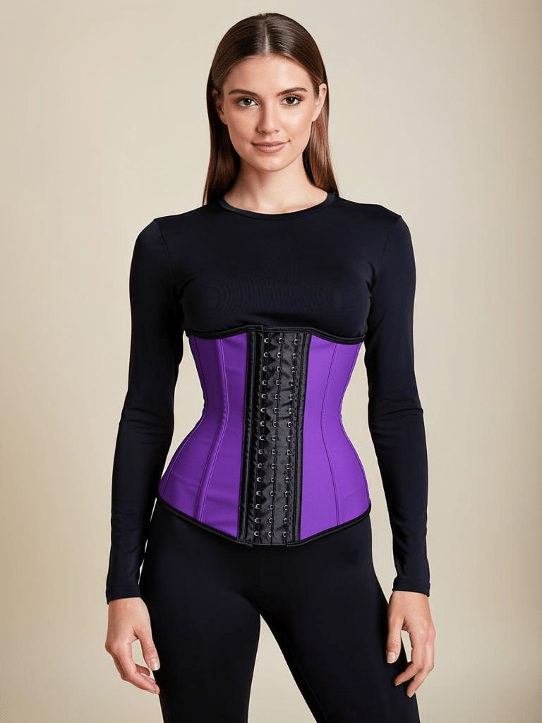 Luxe Sport Latex Waist Trainer Purple - Divine Beauty & Fitness