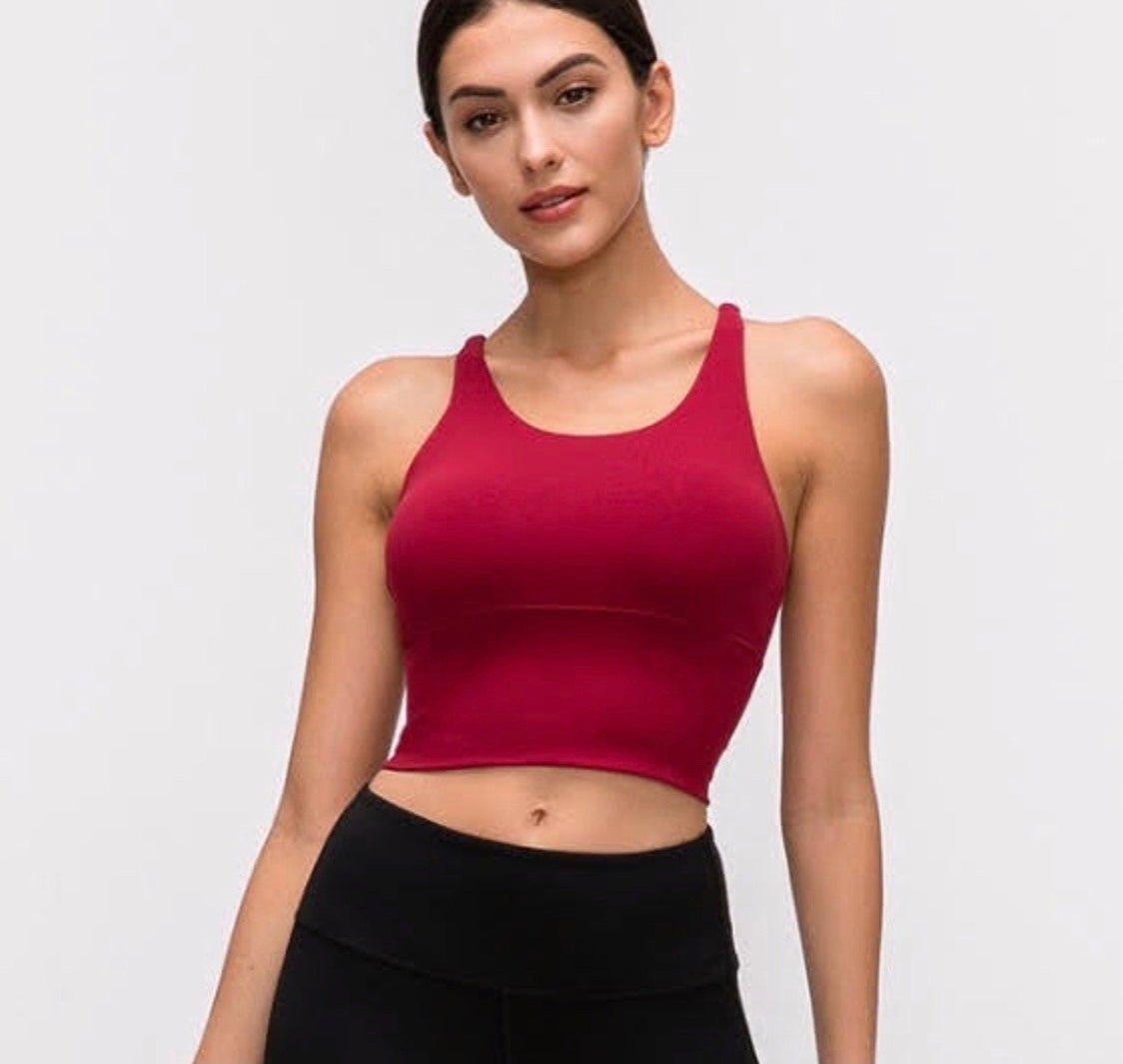 Divine Sports Bra - Merlot - Divine Beauty & Fitness