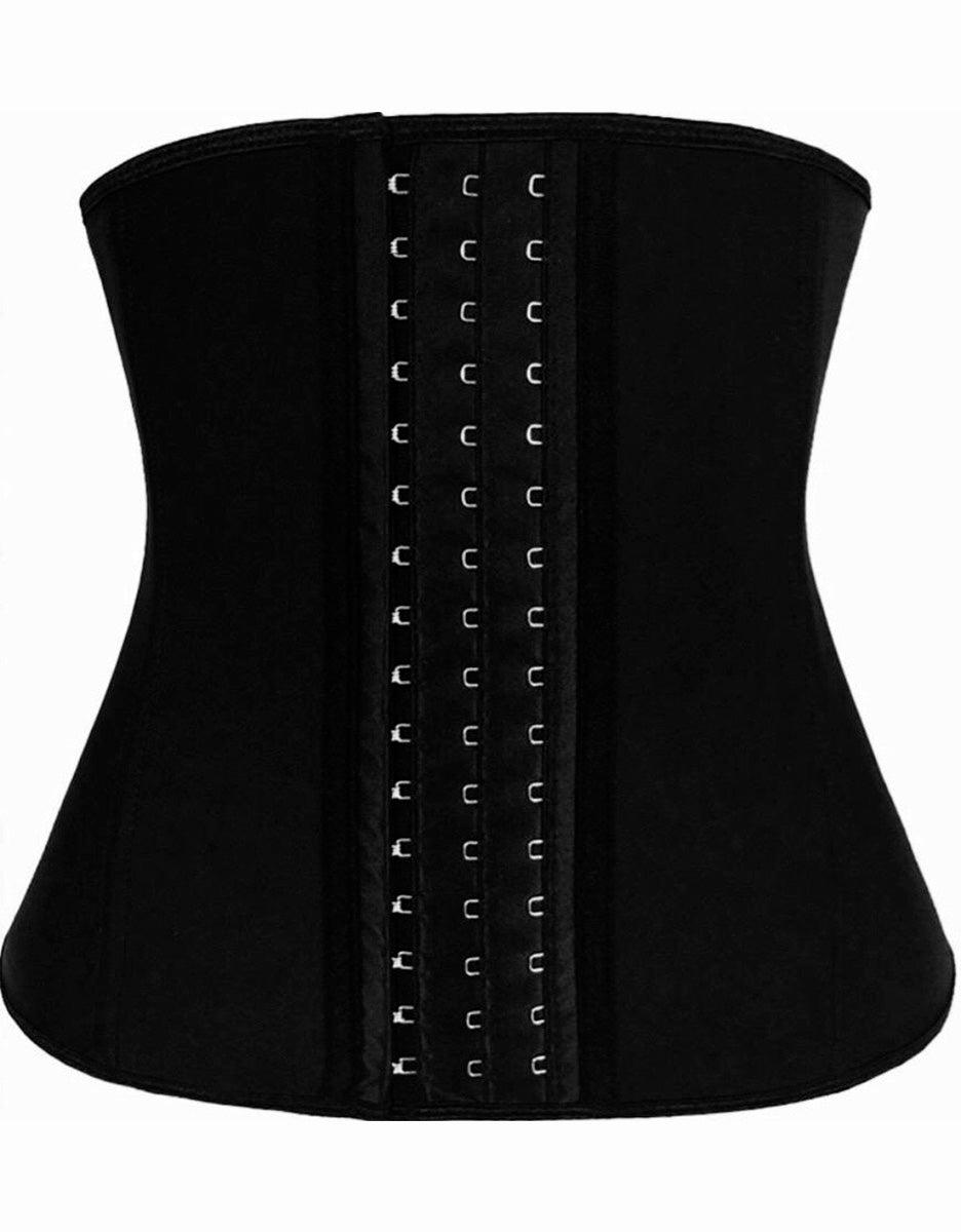 Luxe All - Day 14" Long Torso Waist Trainer Black - Divine Beauty & Fitness