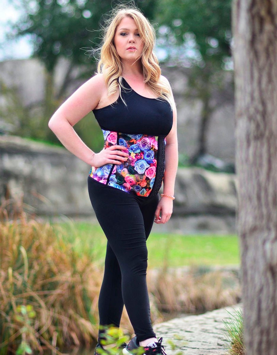 Luxe All - Day Waist Trainer Floral - Divine Beauty & Fitness