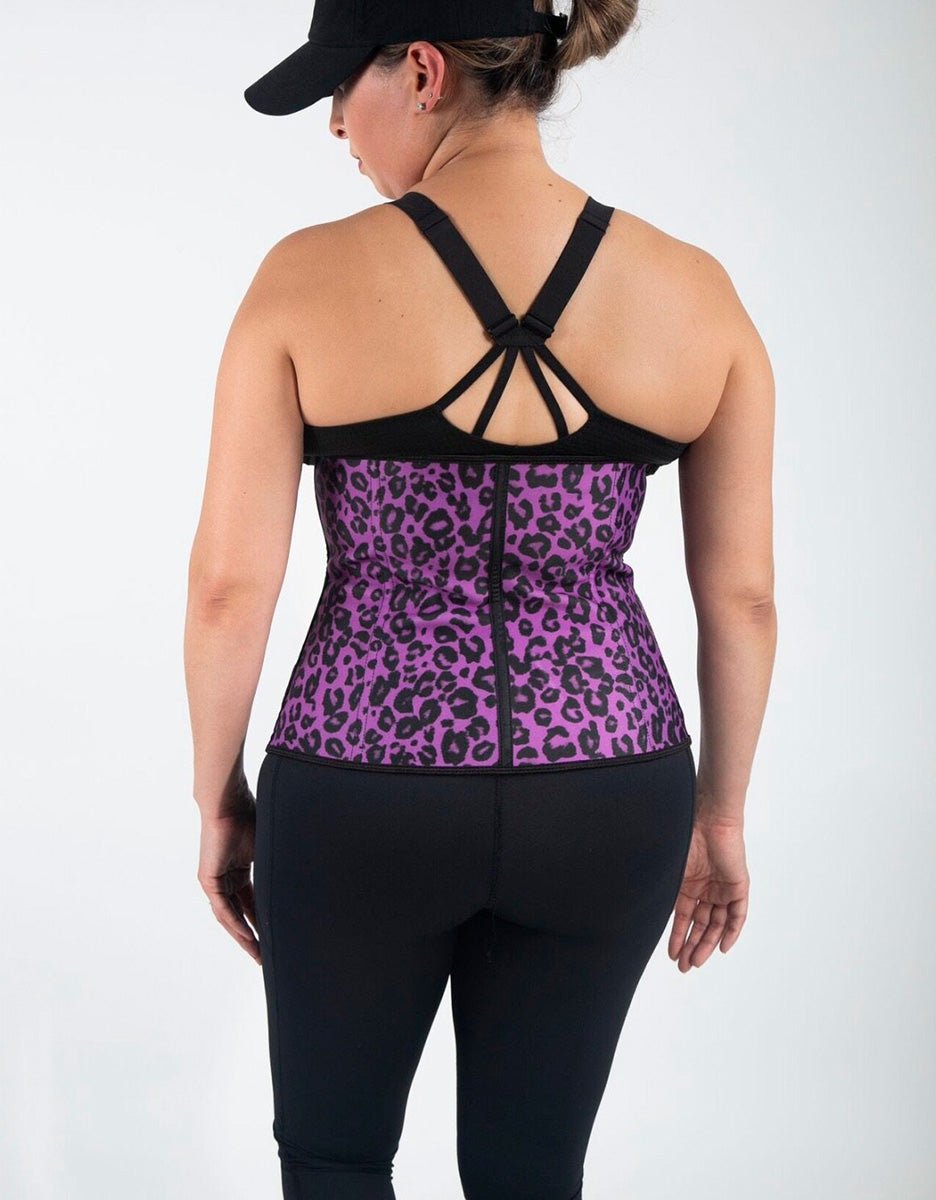 Luxe All - Day Waist Trainer Purple Leopard - Divine Beauty & Fitness