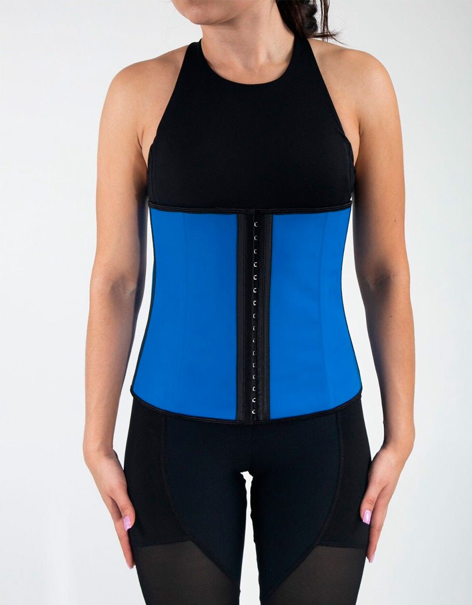 Luxe Sport Latex Waist Trainer Cobalt Blue - Divine Beauty & Fitness