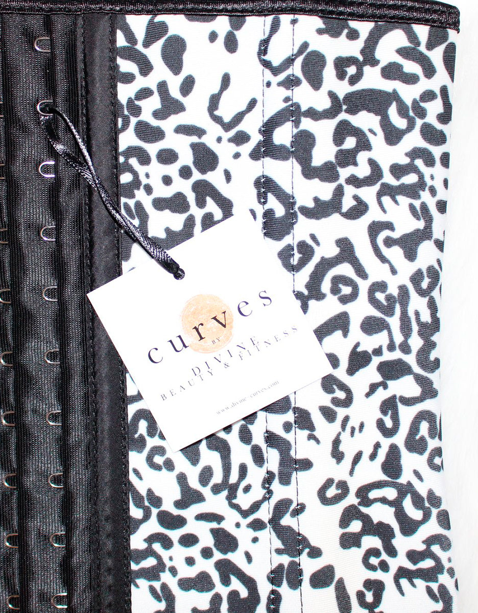 Traditional Waist Trainer - White Leopard