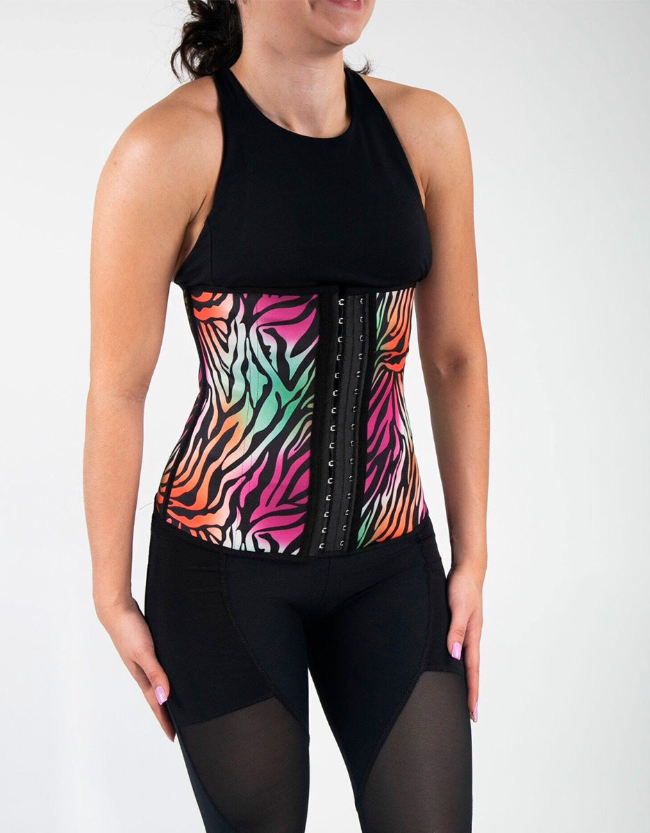 Traditional Waist Trainer - Rainbow Zebra