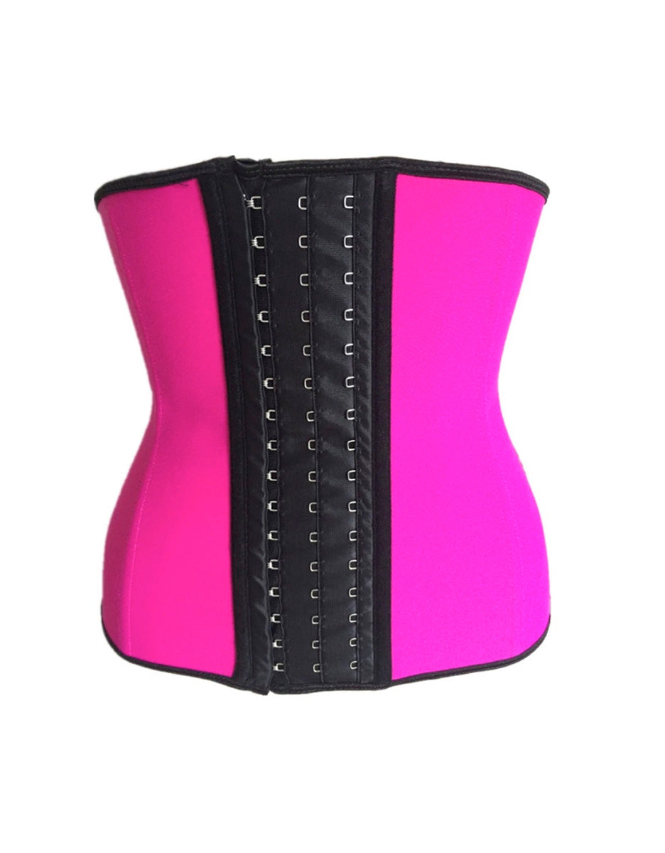 Sport Latex Waist Trainer - Shocking Pink