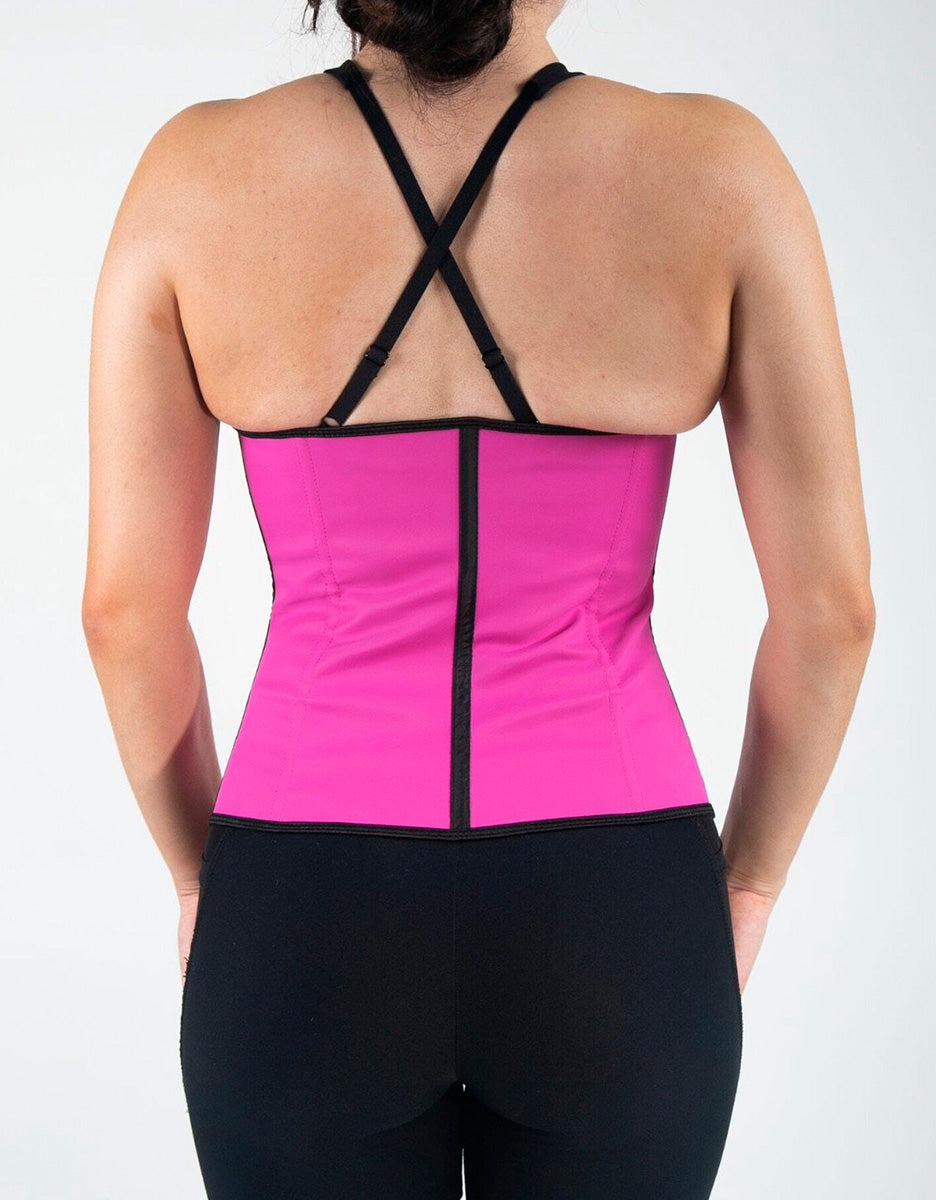 Sport Latex Waist Trainer - Shocking Pink