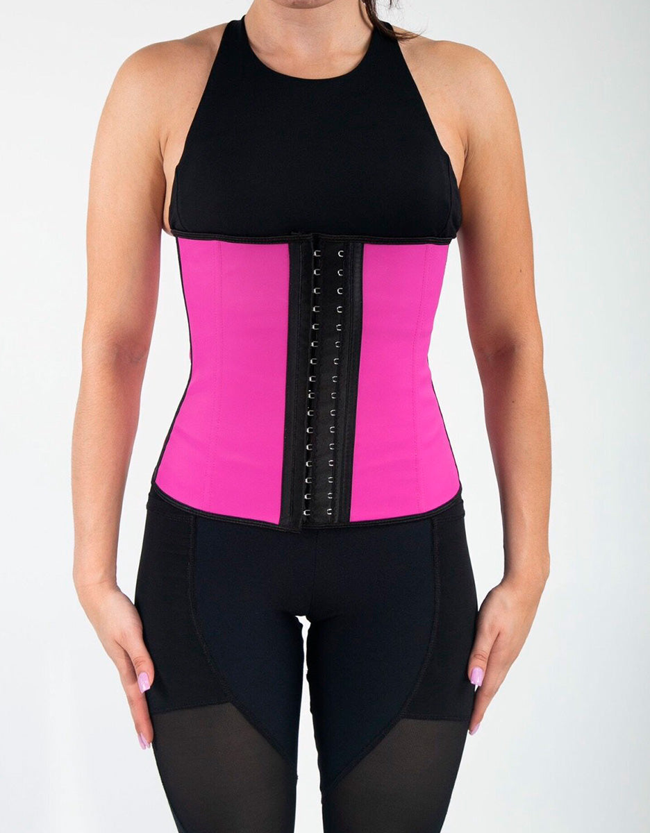 Sport Latex Waist Trainer - Shocking Pink