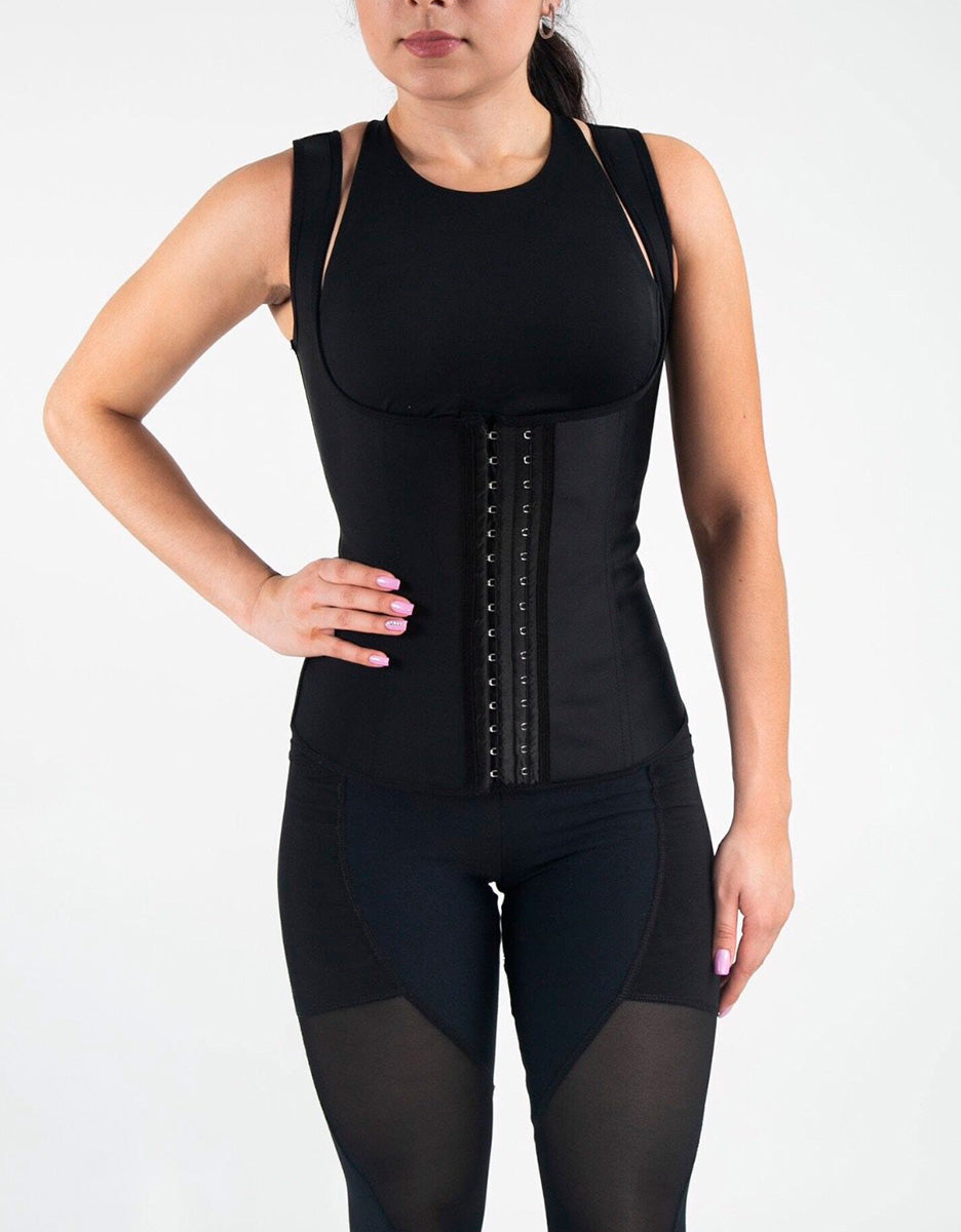 Full Back Vest Waist Trainer - Classic Black