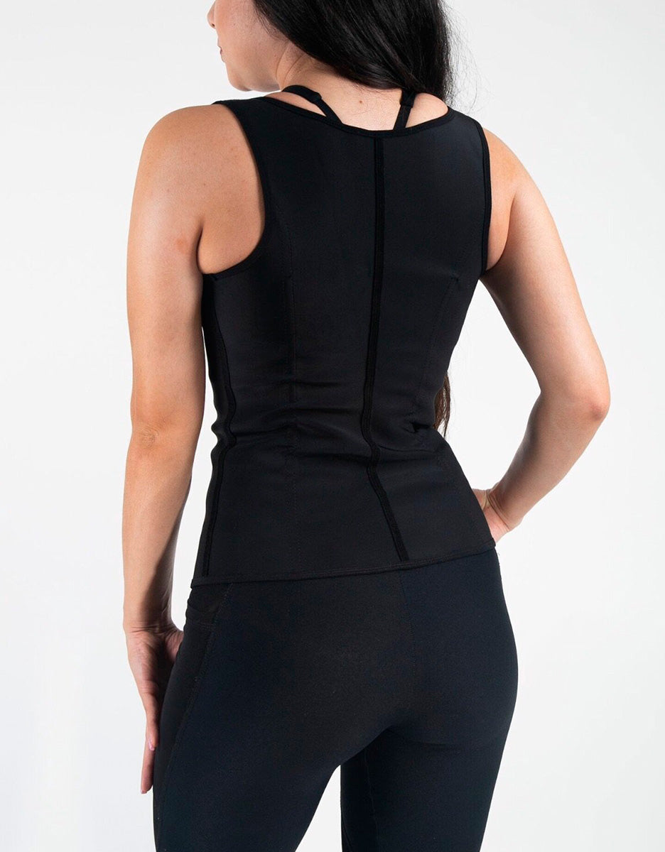 Full Back Vest Waist Trainer - Classic Black