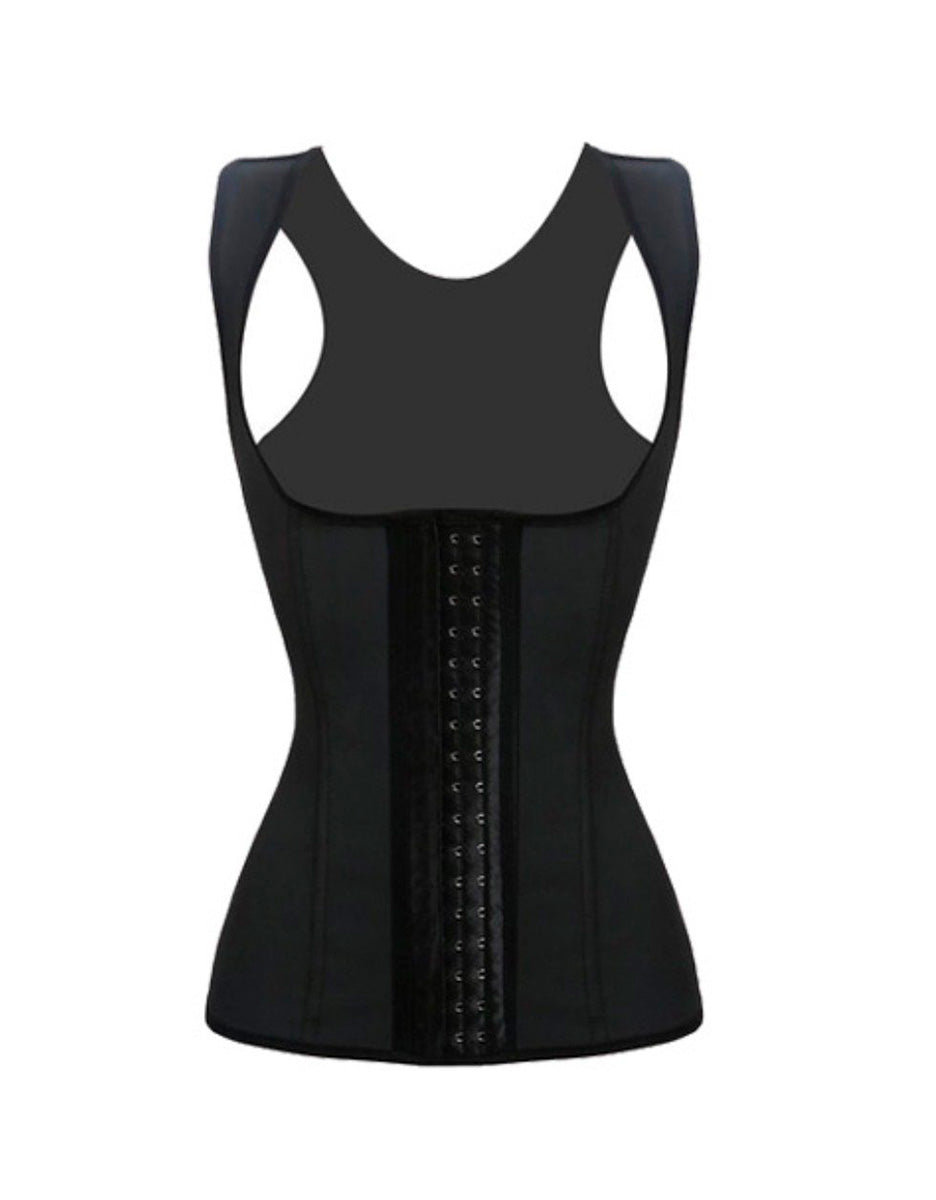 Full Back Vest Waist Trainer - Classic Black