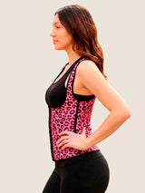 All-Day Waist Trainer Vest (Pink Leopard)