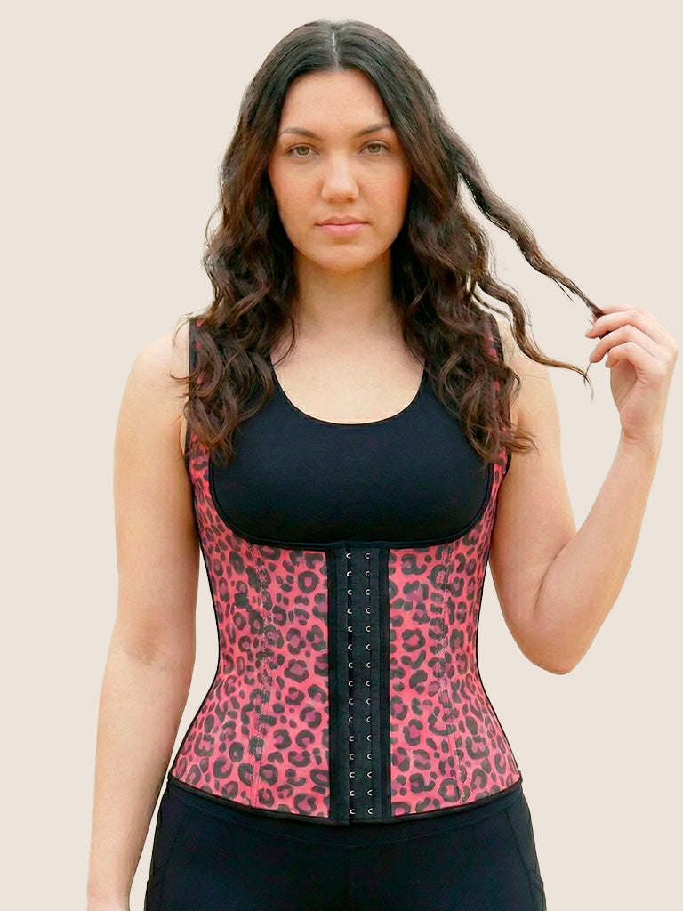 All-Day Waist Trainer Vest (Pink Leopard)