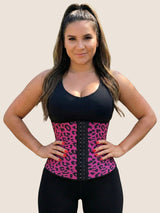 All-Day Waist Trainer (Pink Leopard)