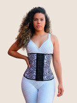 All-Day Waist Trainer (White/Black Leopard)