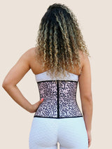 All-Day Waist Trainer (White/Black Leopard)