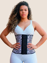 All-Day Waist Trainer (White/Black Leopard)