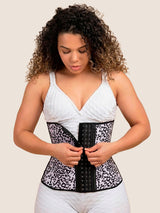 All-Day Waist Trainer (White/Black Leopard)