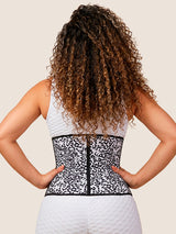 All-Day Waist Trainer (White/Black Leopard)