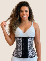All-Day Waist Trainer (White/Black Leopard)