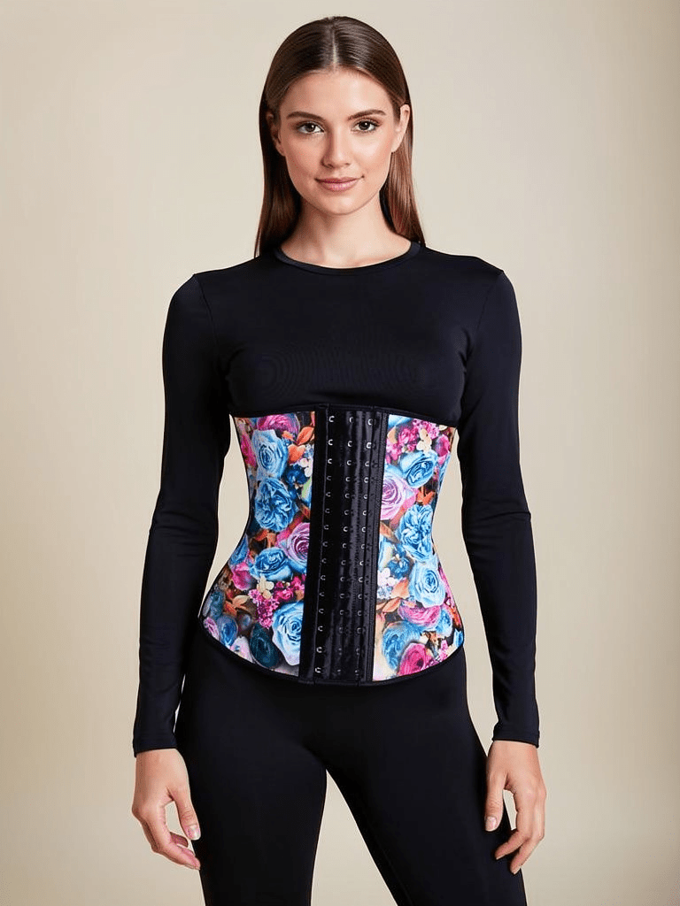 Luxe All - Day Waist Trainer Floral - Divine Beauty & Fitness