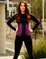 Luxe All - Day Waist Trainer Purple Leopard - Divine Beauty & Fitness
