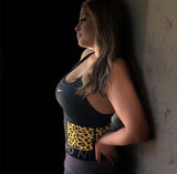 Luxe All - Day Waist Trainer Yellow Leopard - Divine Beauty & Fitness
