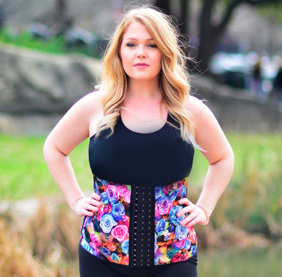Luxe All - Day Waist Trainer Floral - Divine Beauty & Fitness