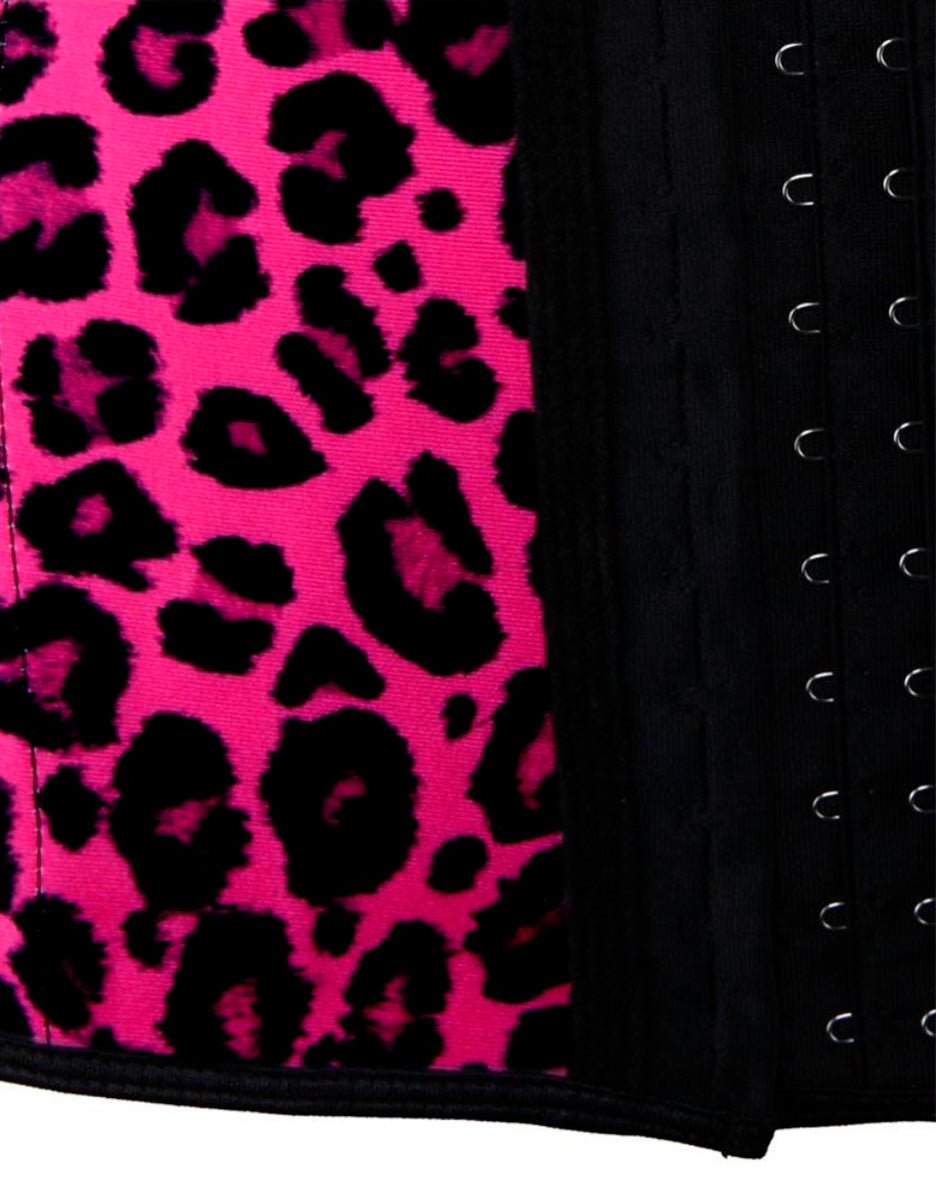 Luxe All - Day Waist Trainer Pink Leopard - Divine Beauty & Fitness