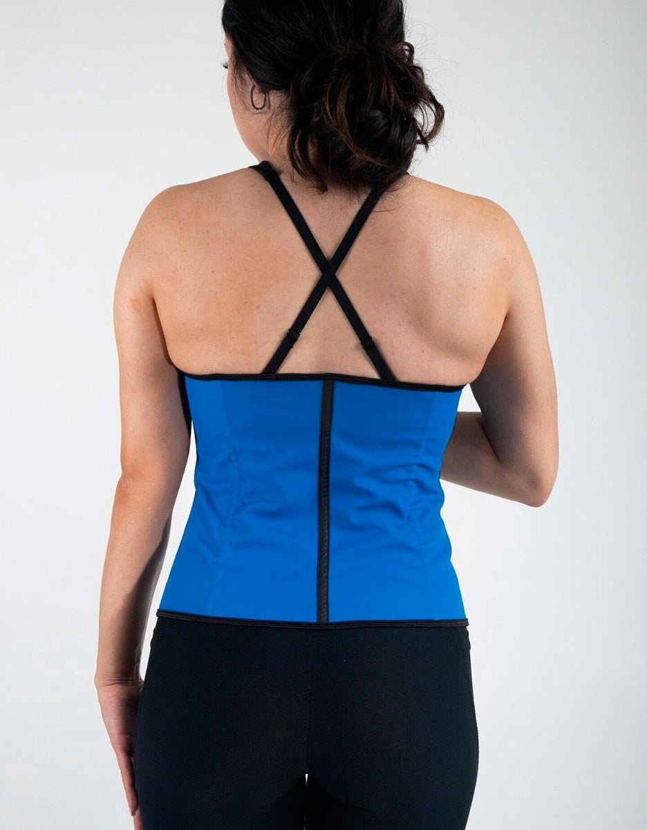 Luxe Sport Latex Waist Trainer Cobalt Blue - Divine Beauty & Fitness