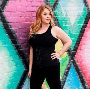 Sport Latex Waist Trainer - Classic Black